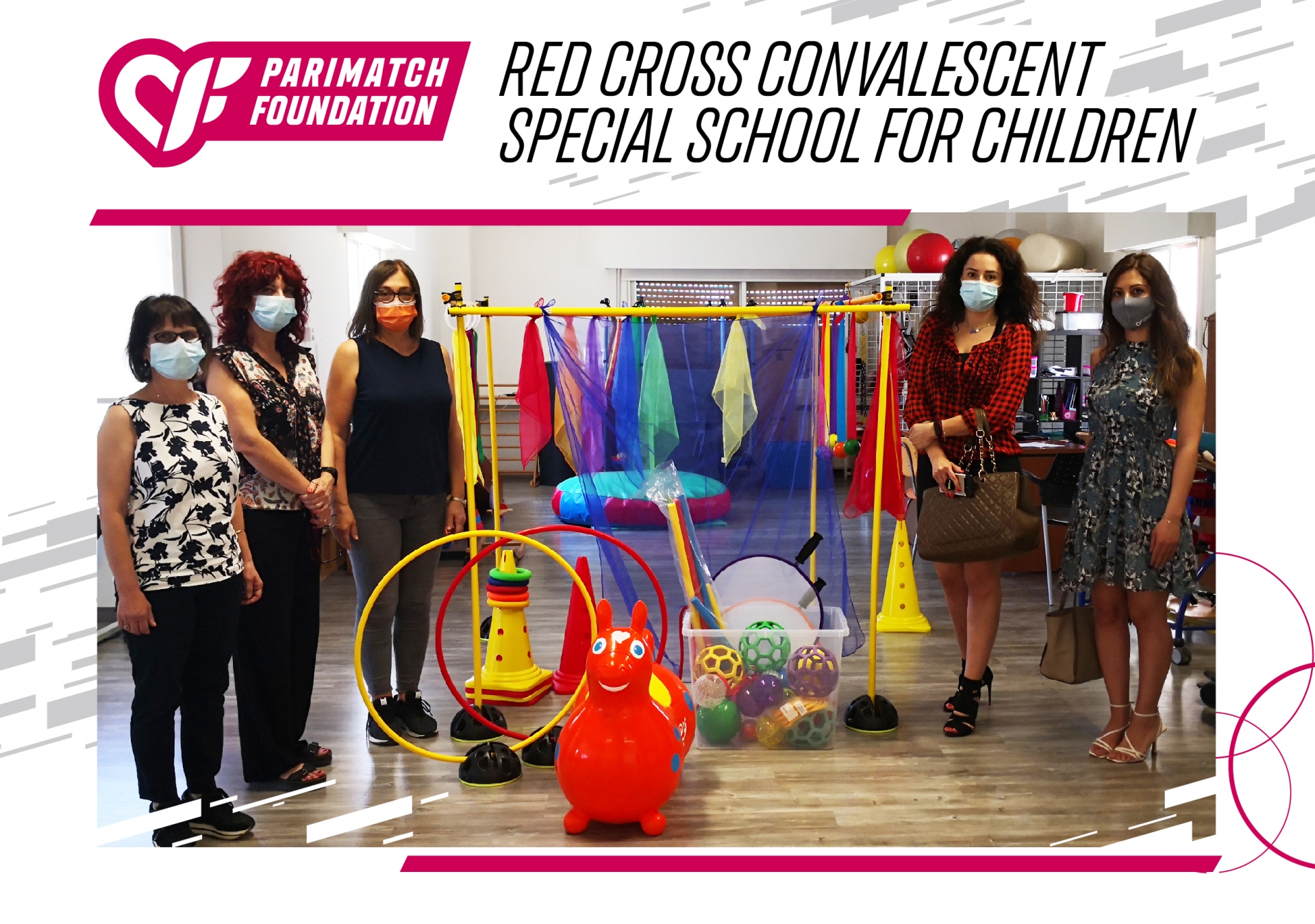Δωρεά στο Ειδικό Σχολείο Παιδικού Αναρρωτηρίου Ερυθρού Σταυρού από το Parimatch Foundation