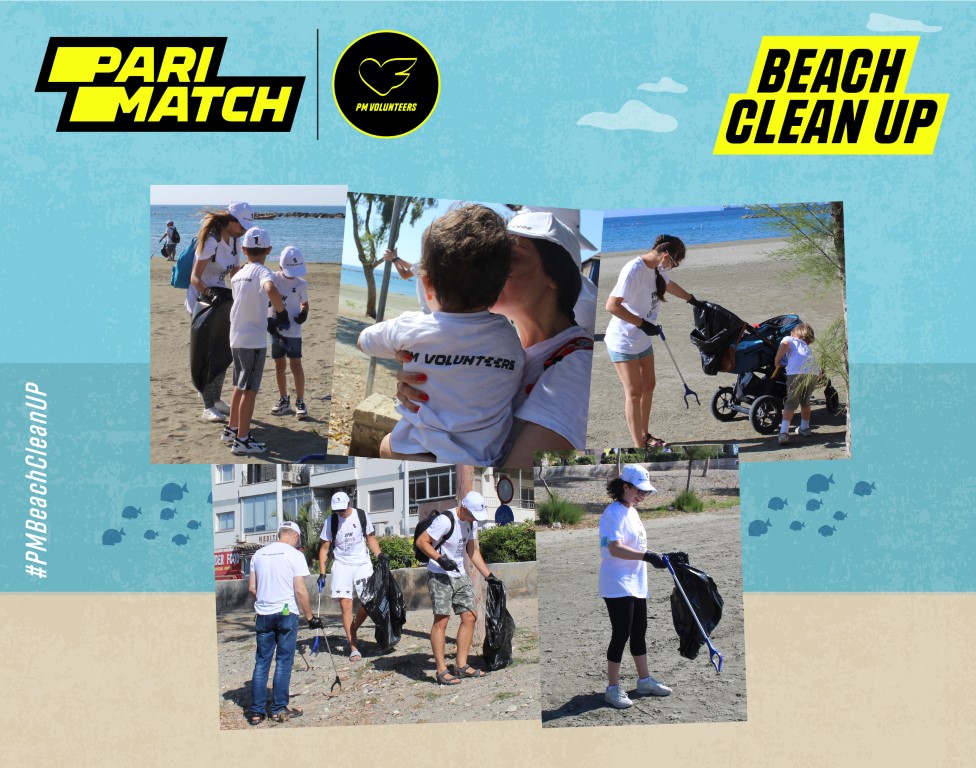 Καθαρισμός παραλίας από την Parimatch